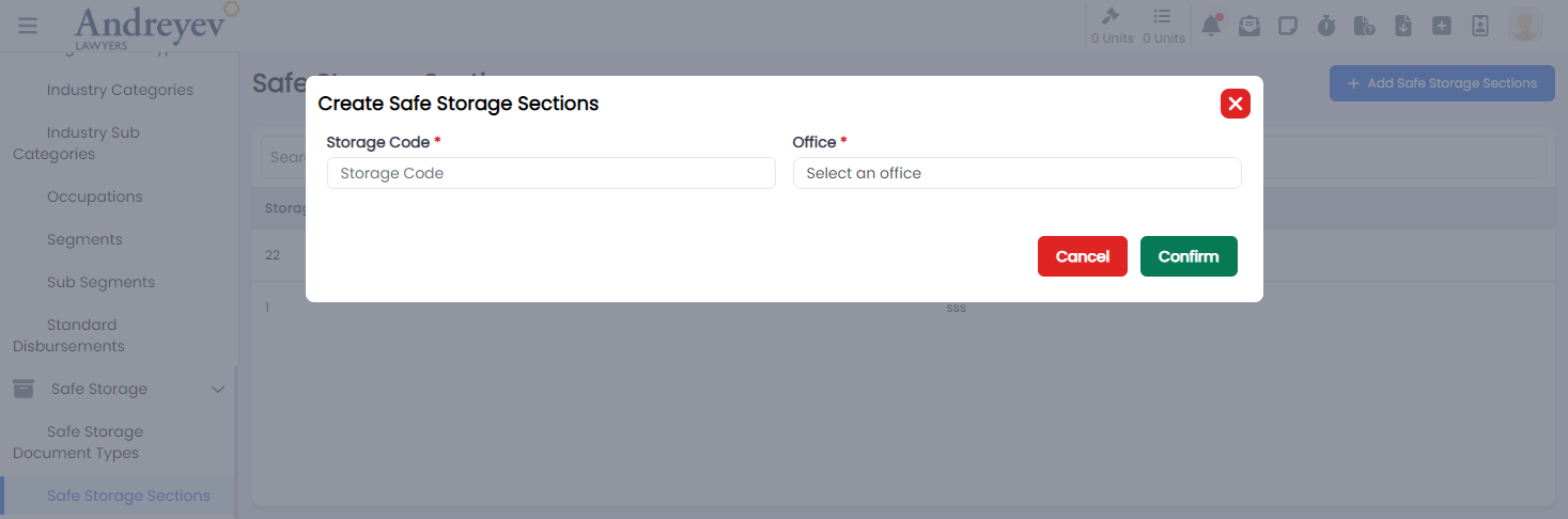 CreateSafeStorageSection