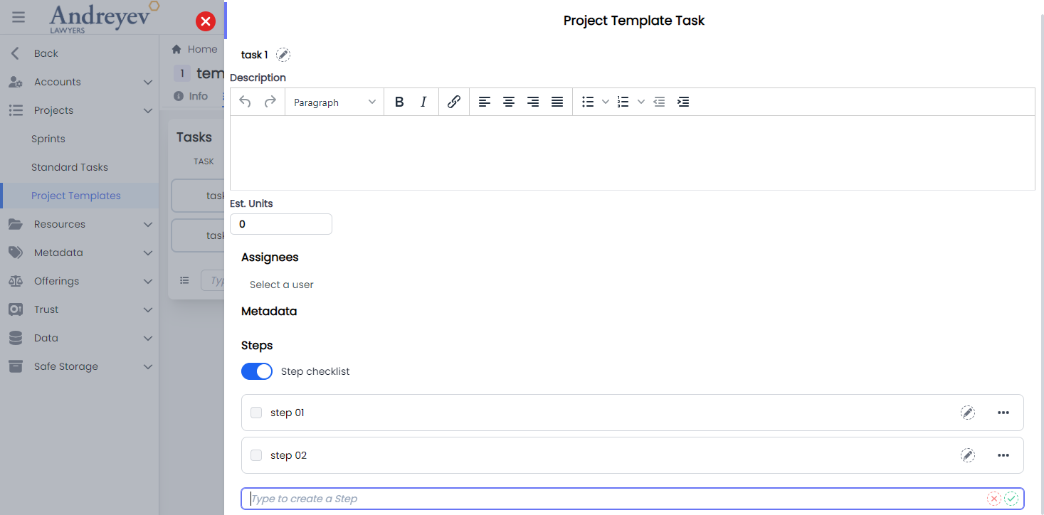 InlineProjectTemplateTaskStep